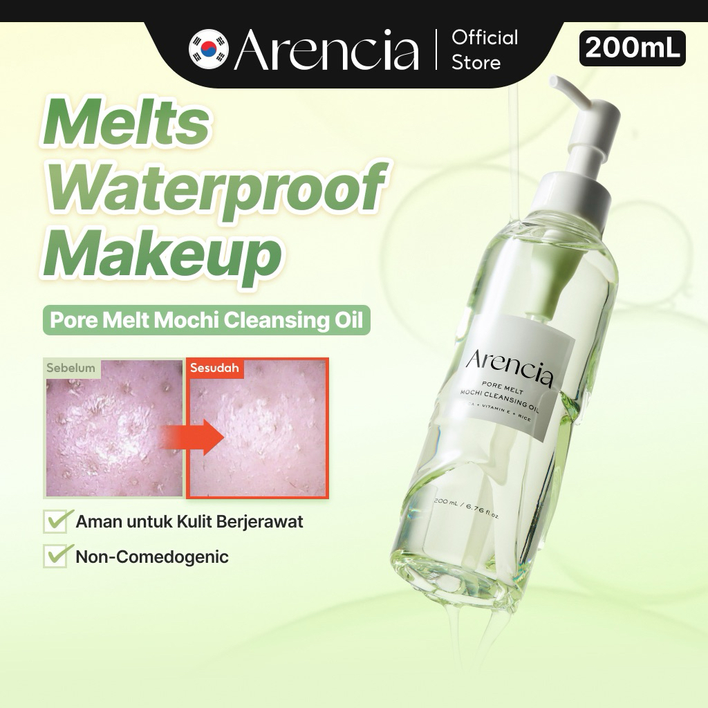Jual [HARGASPESIAL] ARENCIA Pore Melt Mochi Cleansing Oil 200ml | Shopee Indonesia