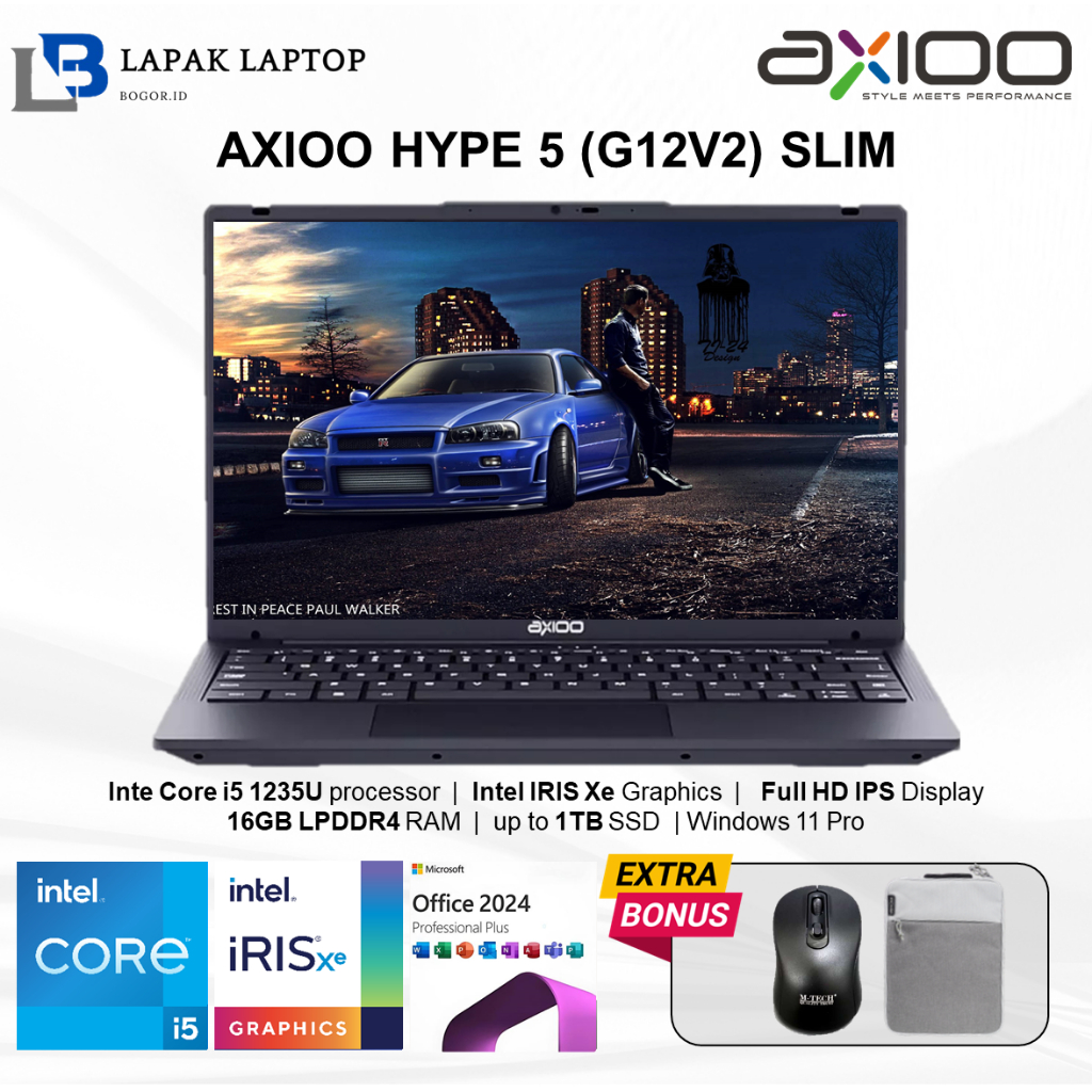 Jual Laptop Axioo Hype 5 (G12V2) SLIM Intel Core i5 1235U RAM 32GB 1TB SSD FHD IPS Windows 11 Pro | Shopee Indonesia