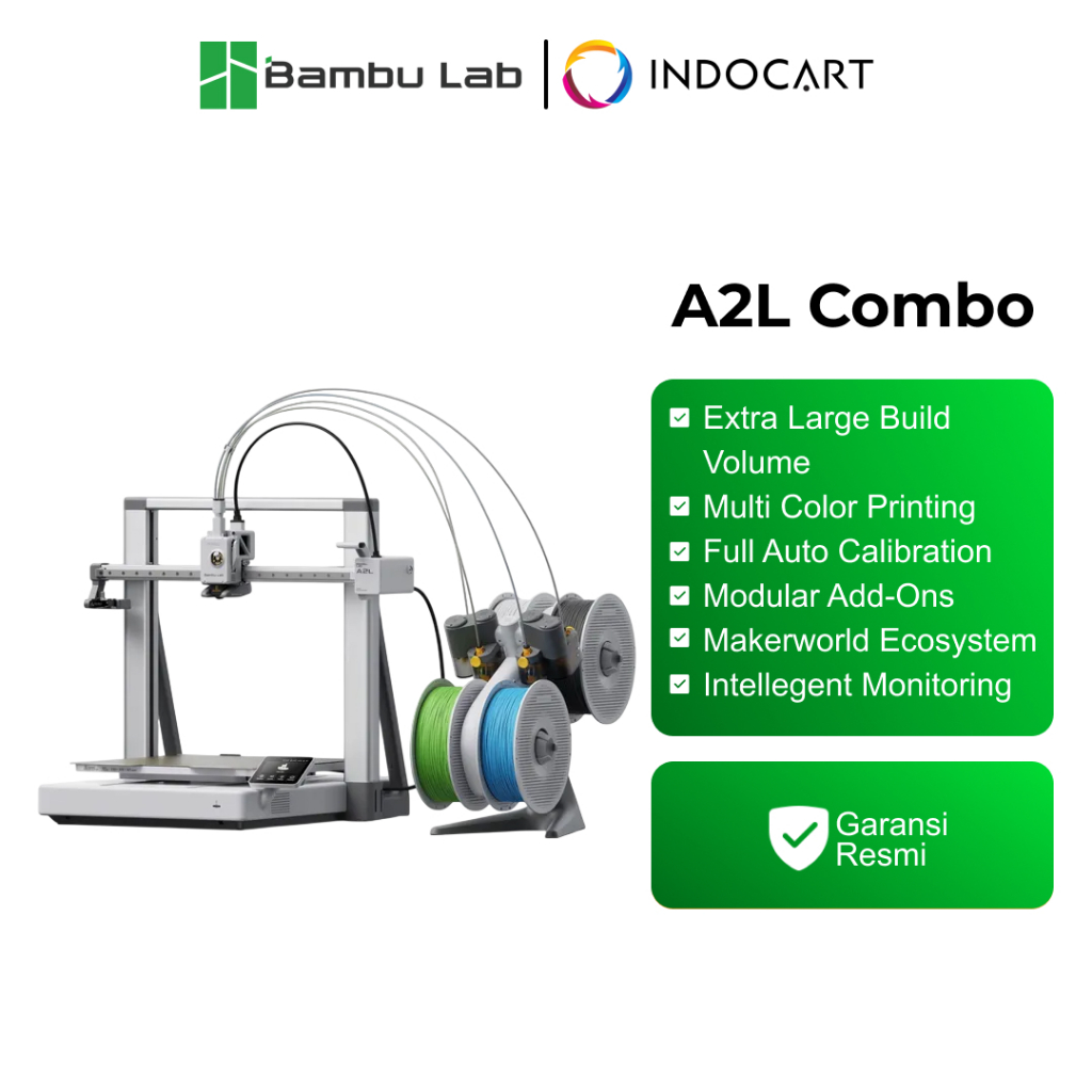 Jual BambuLab A2L 3D Printer Multi Color Large Volume with Blade Cutting and Drawing Function | Shopee Indonesia