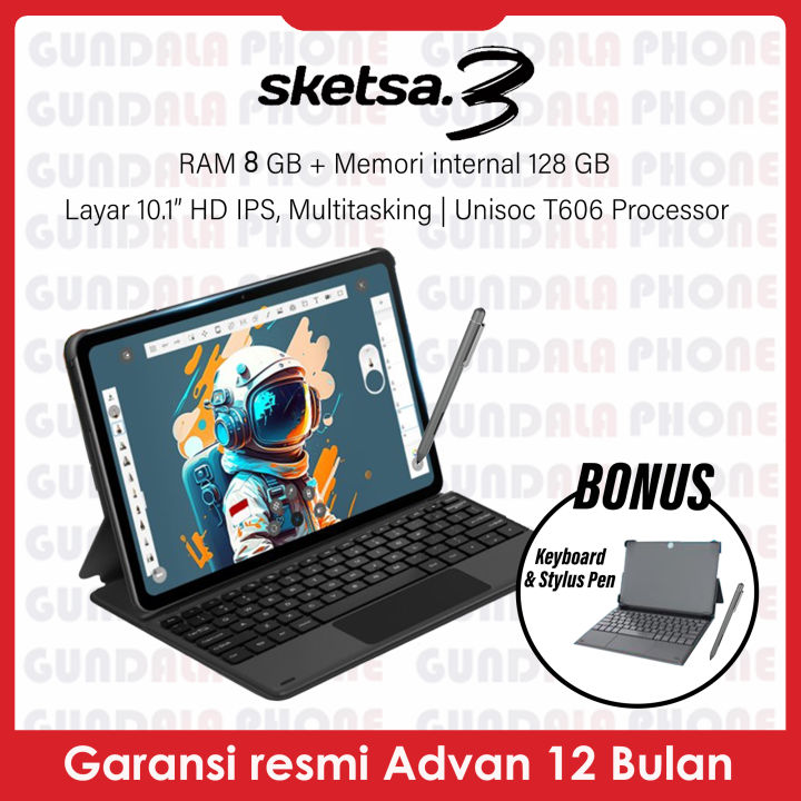 Advan Tab Sketsa 3 6/128 Unisoc T606 Battery 6000mAh - Garansi resmi