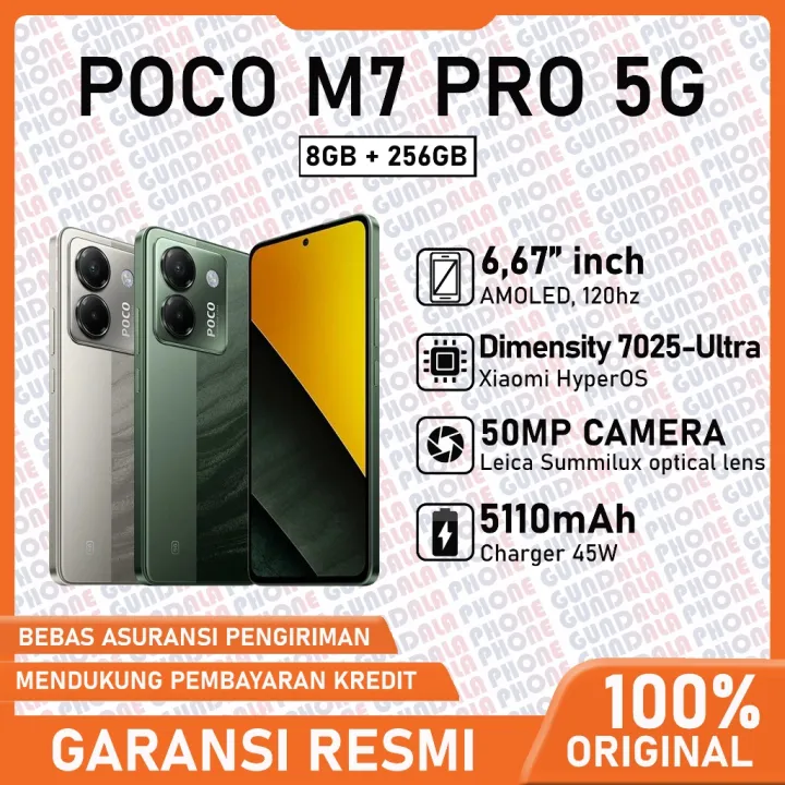 POCO M7 PRO 5G 8/256GB Garansi Resmi | Lazada Indonesia