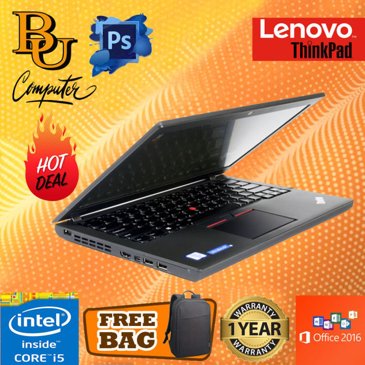 LENOVO THINKPAD X260 ULTRABOOK 12.5 INCH - CORE i5 - 6300U / 8GB DDR3 RAM/ 256GB SSD/ WINDOW 10 PRO/ 1 YEAR WARRANTY