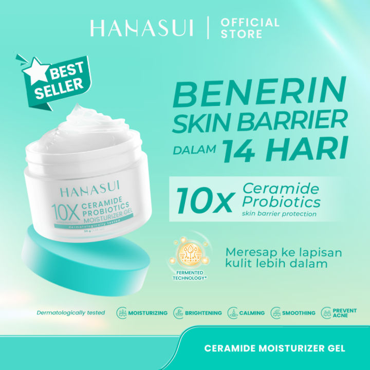 Hanasui Ceramide Probiotics Moisturizer Gel | Lazada Indonesia