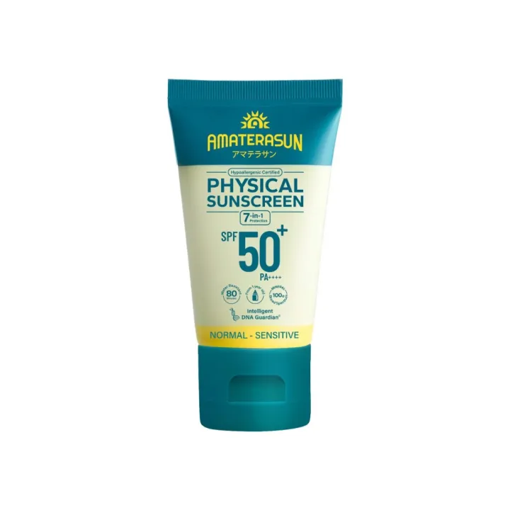 AMATERASUN Physical Sunscreen SPF 50+ PA++++ | Lazada Indonesia