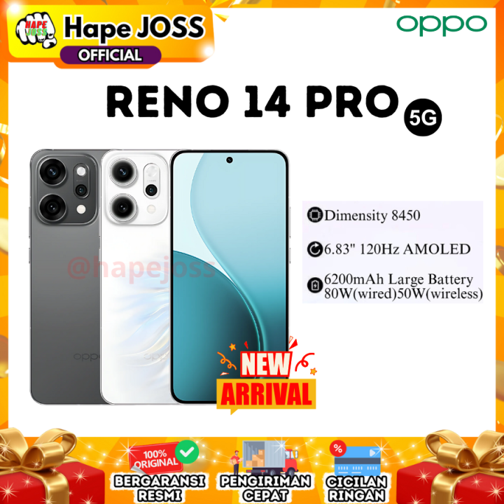 Oppo Reno 14 Pro 5G 12/512GB NFC Garansi Resmi | Lazada Indonesia