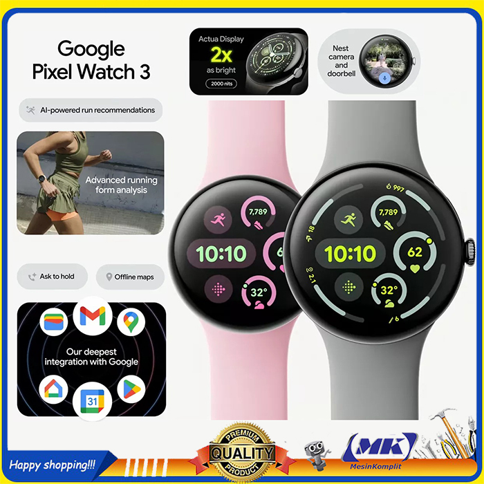 Jual Google Pixel Watch 3 Android Smartwatch Advanced Running Fitness Tracker Heart Rate Tracking WiFi | Shopee Indonesia