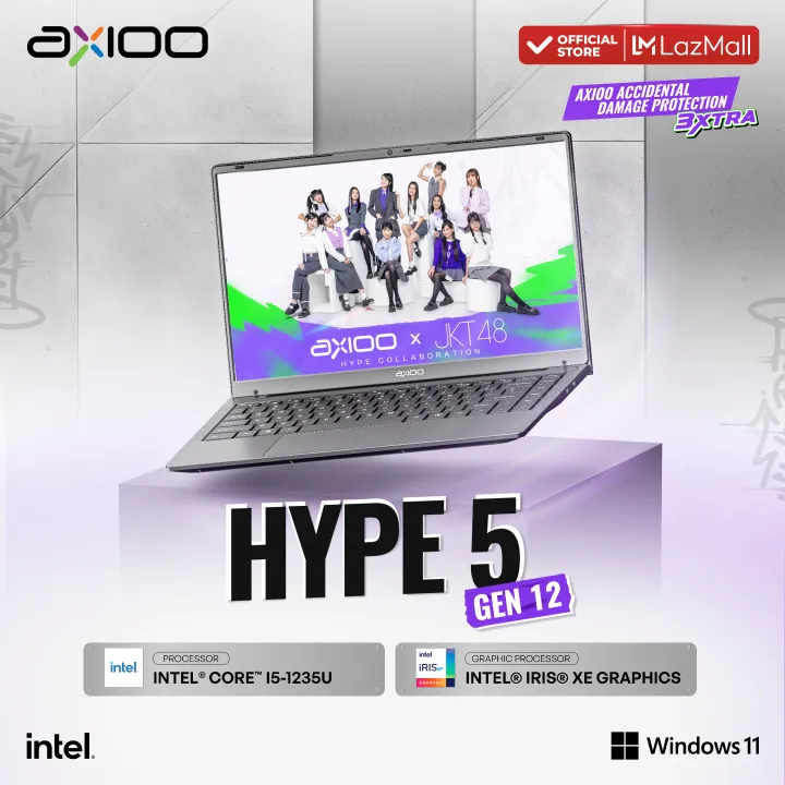 Axioo MyBook Hype 5 G12 Intel Core i5-1235U/8GB/256GB/FHD IPS | Lazada Indonesia