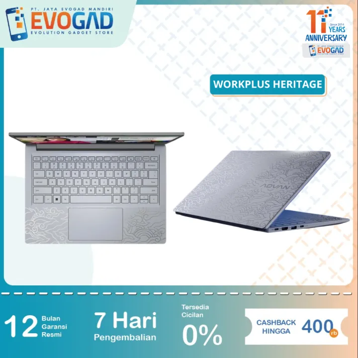 ADVAN Workplus Heritage Ryzen 5 8/512GB, 5200mAh, 60Wh | Garansi Resmi Advan Indonesia 1 Tahun | Lazada Indonesia