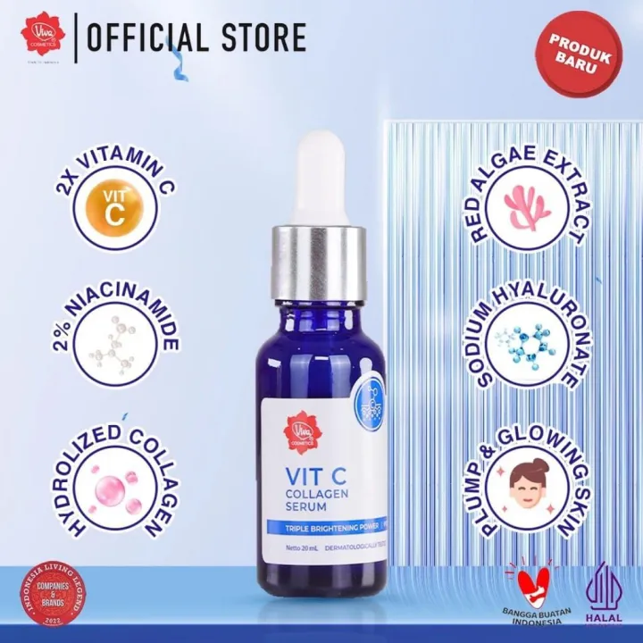 Viva Vitamin C Collagen Serum 20ml | Lazada Indonesia