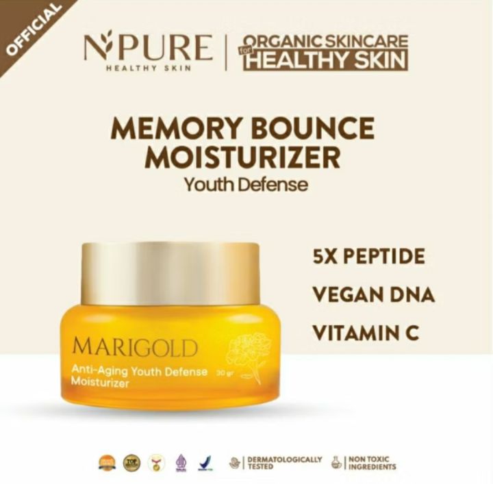 Npure Marigold Anti-Aging Youth Defense Moisturizer 30gr | Lazada Indonesia