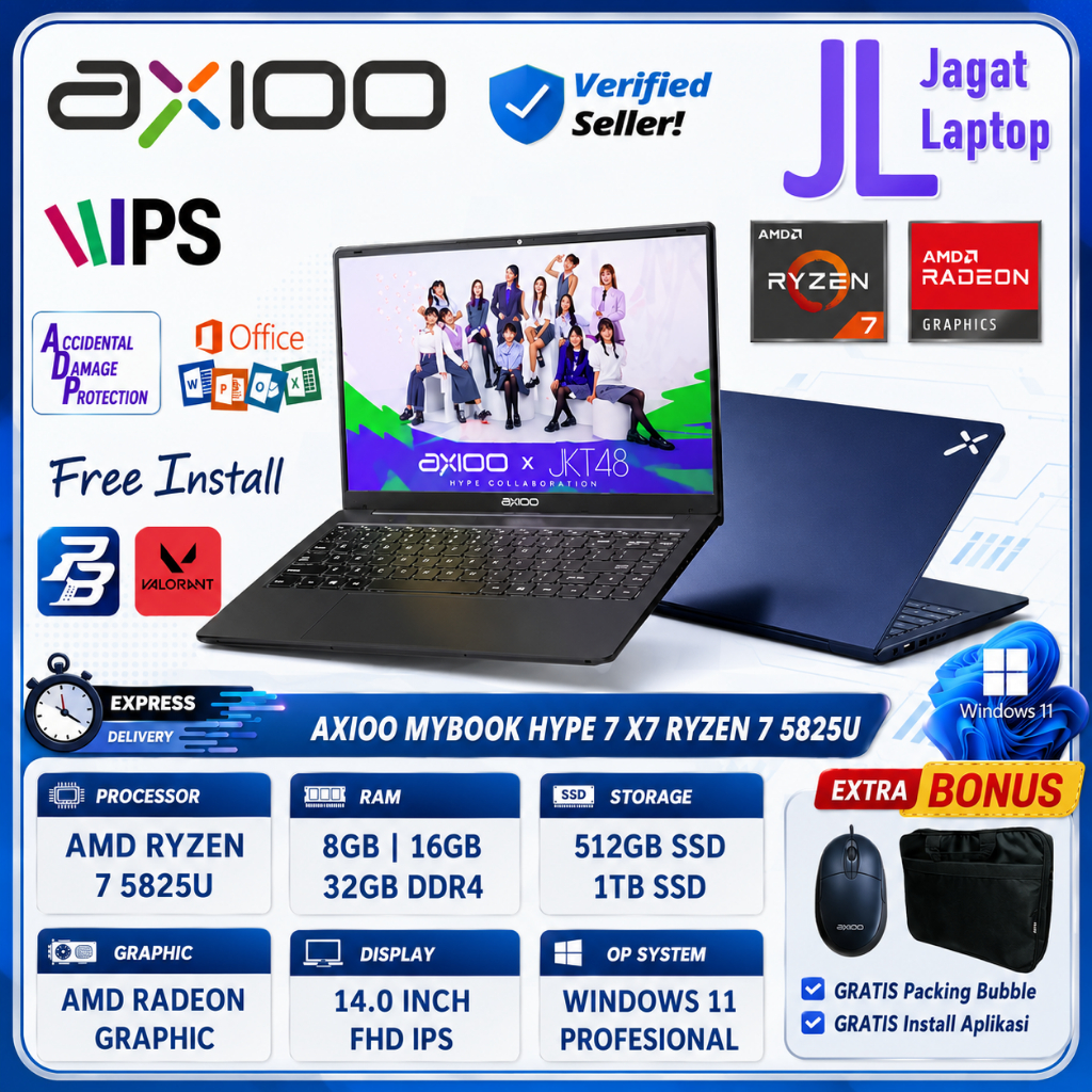 Jual Laptop Axioo Hype 7 X7 AMD Ryzen 7 5825U RAM 16GB 1TB SSD 14 Inch FHD IPS Win11 Pro | Shopee Indonesia