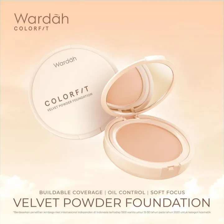 Wardah Colorfit Velvet powder Foundation