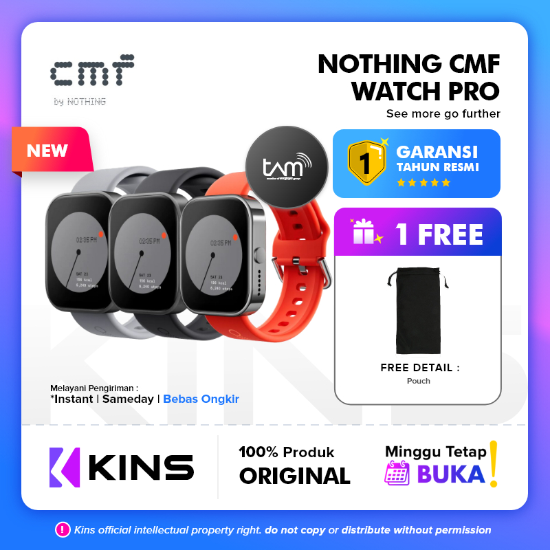 Jual Nothing CMF Watch Pro - Garansi Resmi 1 Tahun | Shopee Indonesia