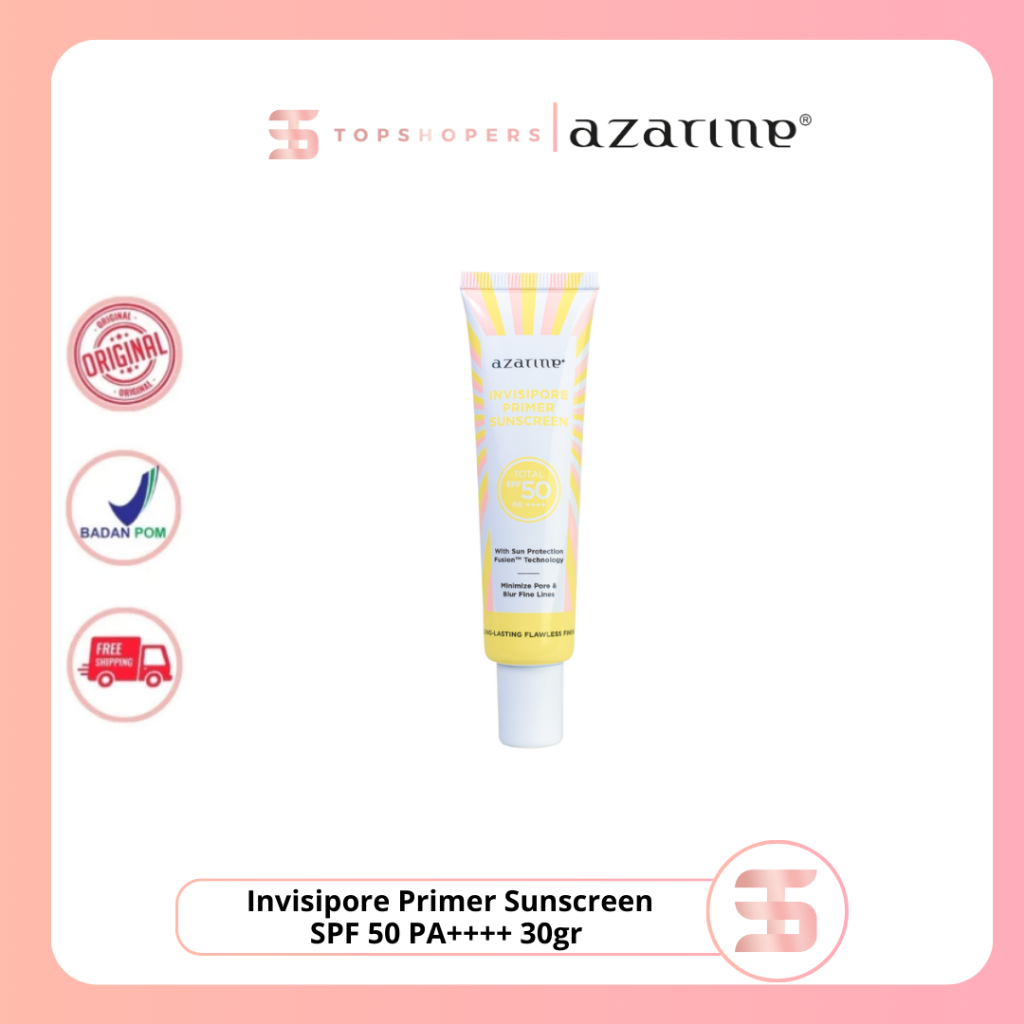 Jual Azarine Invisipore Primer Sunscreen SPF 50 PA++++ 30gr | Shopee Indonesia