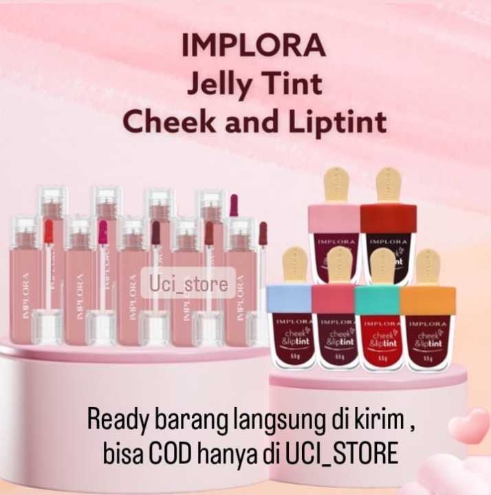 IMPLORA Jelly Tint Liptint Jelly 5MLB / Implora Lip Tint Cheek & Liptint