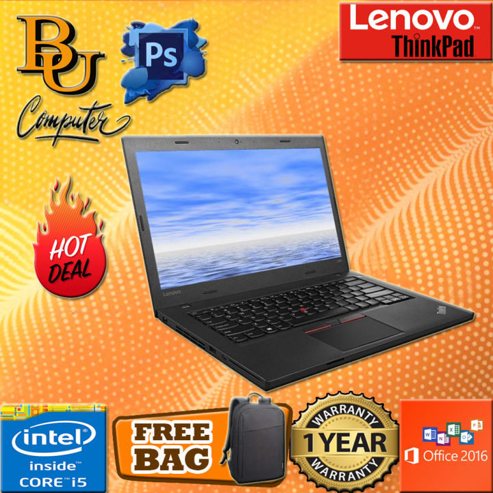 LENOVO THINKPAD L460 - SUPERDUTY [ CORE I5 GEN 6/ 8GB DDR3 RAM/ 256GB SSD STORAGE/ WINDOW 10 PRO ] 1 YEAR WARRANTY [ LAPTOP ]