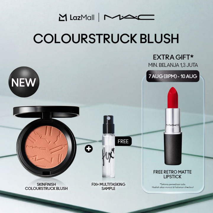 MAC Official Skinfinish Colorstruck Blush - Blush On Powder Make Up [Exclusive Promo] | Lazada Indonesia