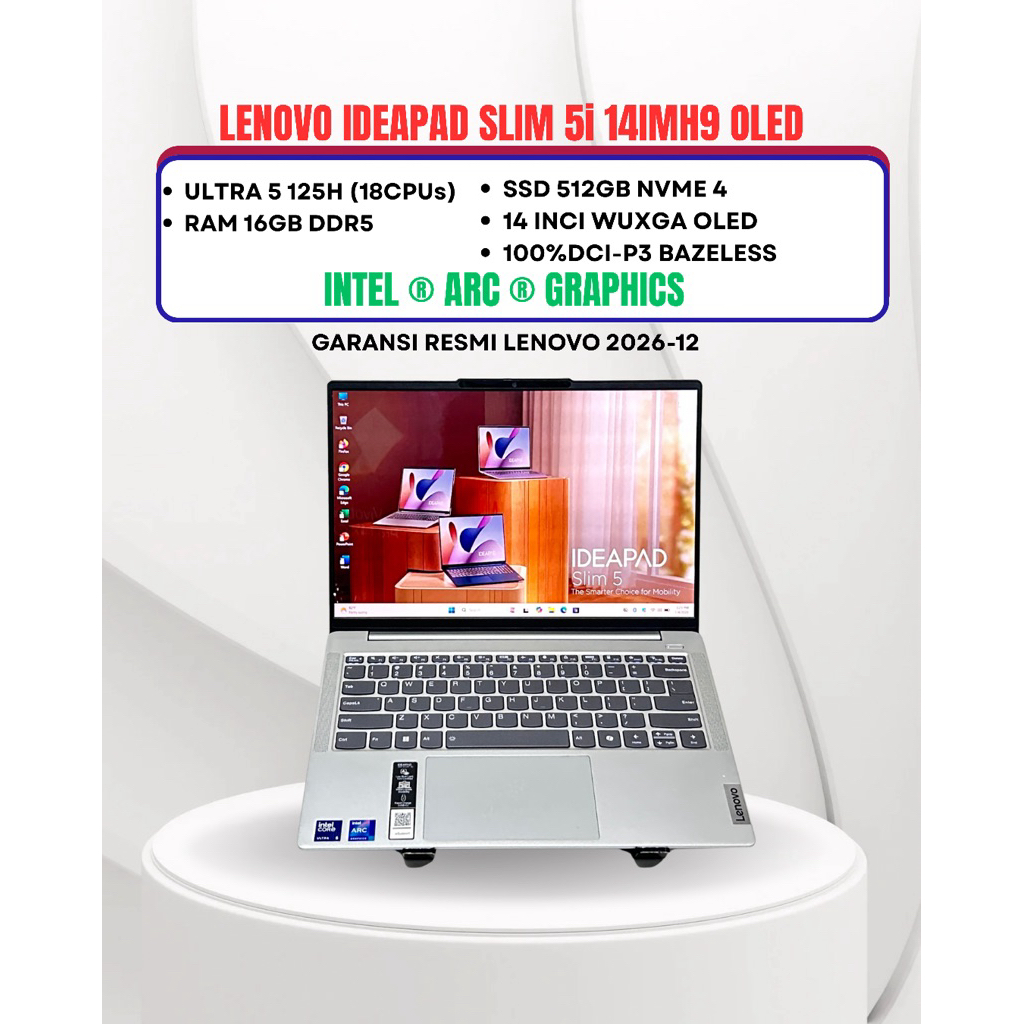 Jual LENOVO IDEAPAD SLIM 5i 14IMH9 OLED ULTRA 5 125H RAM 16GB SSD 512GB 14inci WUXGA OLED | Shopee Indonesia