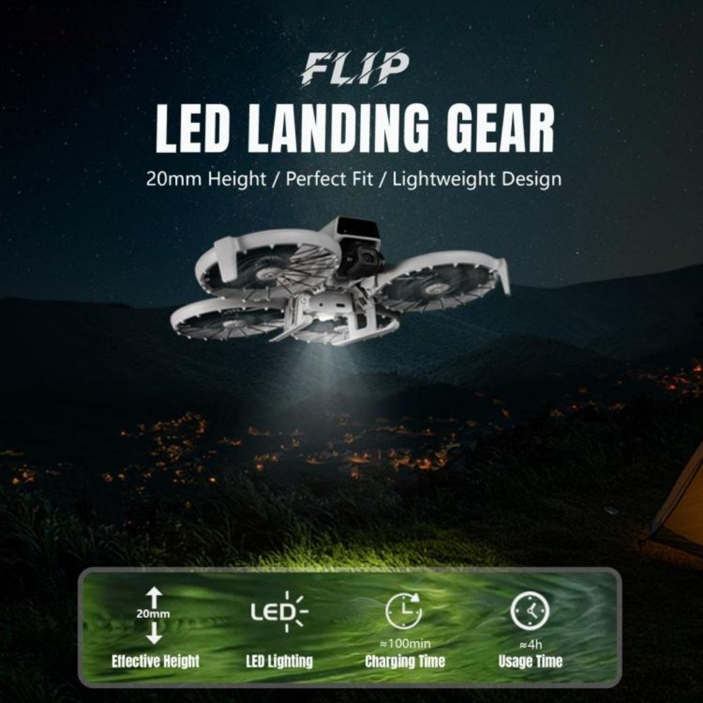 Jual STARTRC Landing Gear with LED Light for DJI Flip Night Flight Landing Gear Lampu DJI Flip | Shopee Indonesia