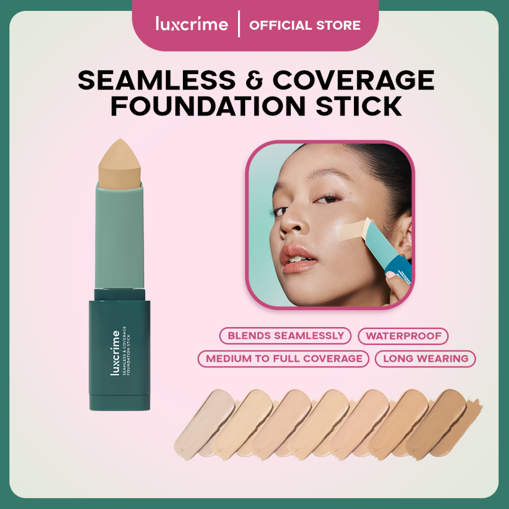 Jual ⁠[NEW LAUNCH] Luxcrime Seamless & Coverage Foundation Stick | Shopee Indonesia