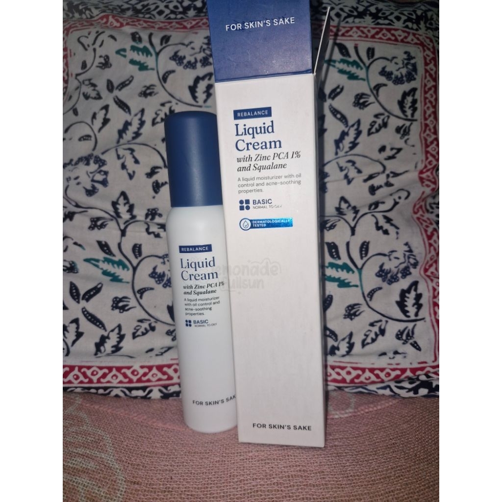 Jual preloved for skin's sake rebalance liquid cream | Shopee Indonesia