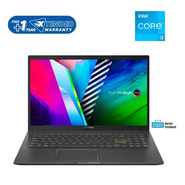 ASUS VIVOBOOK 15 K513EA-OLED351 (15.6"OLED,Intel Core i3-1115G4/4GB/512GB PCIE/BLACK/WIN11) | Lazada Indonesia