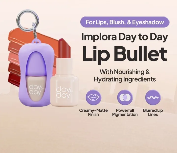 Implora Day to Day Key Chain Lip Bullet | Lazada Indonesia