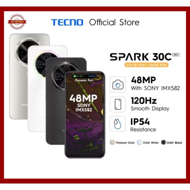 Tecno Spark 30c 6/128 Gb , 8/256 GB Garansi Resmi | Lazada Indonesia