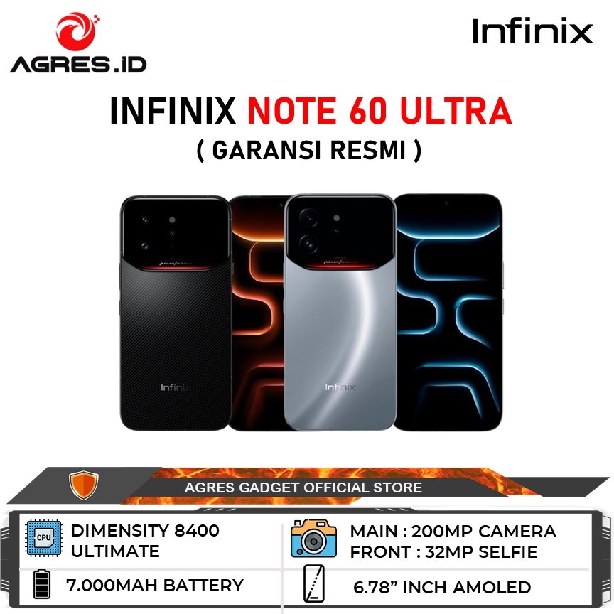 Jual Infinix Note 60 Ultra 5G 12GB/512GB Garansi Resmi Infinix Indonesia | Shopee Indonesia