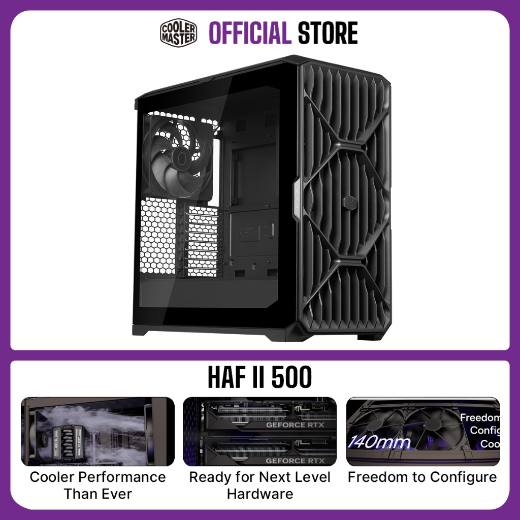 Jual Cooler Master HAF II 500 PC Case | Shopee Indonesia
