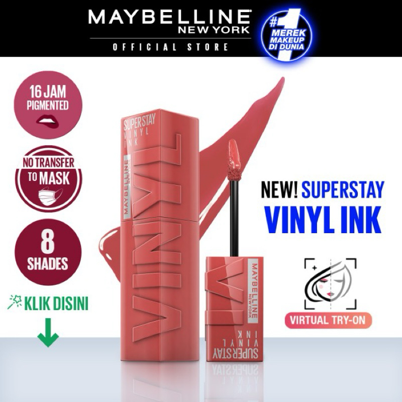 Jual Maybelline Superstay Vinyl Ink Shade 60 Mischievous | Shopee Indonesia