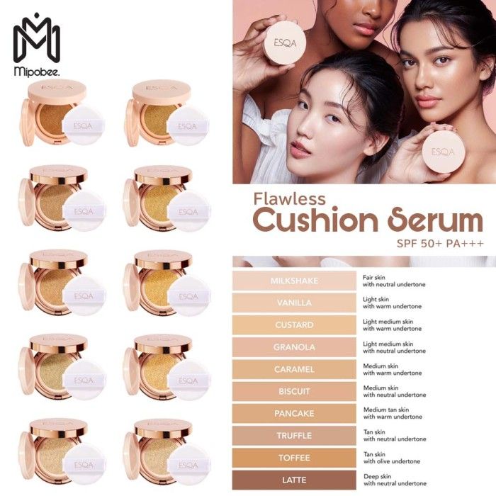 ESQA Flawless Cushion Serum SPF 50+ PA+++