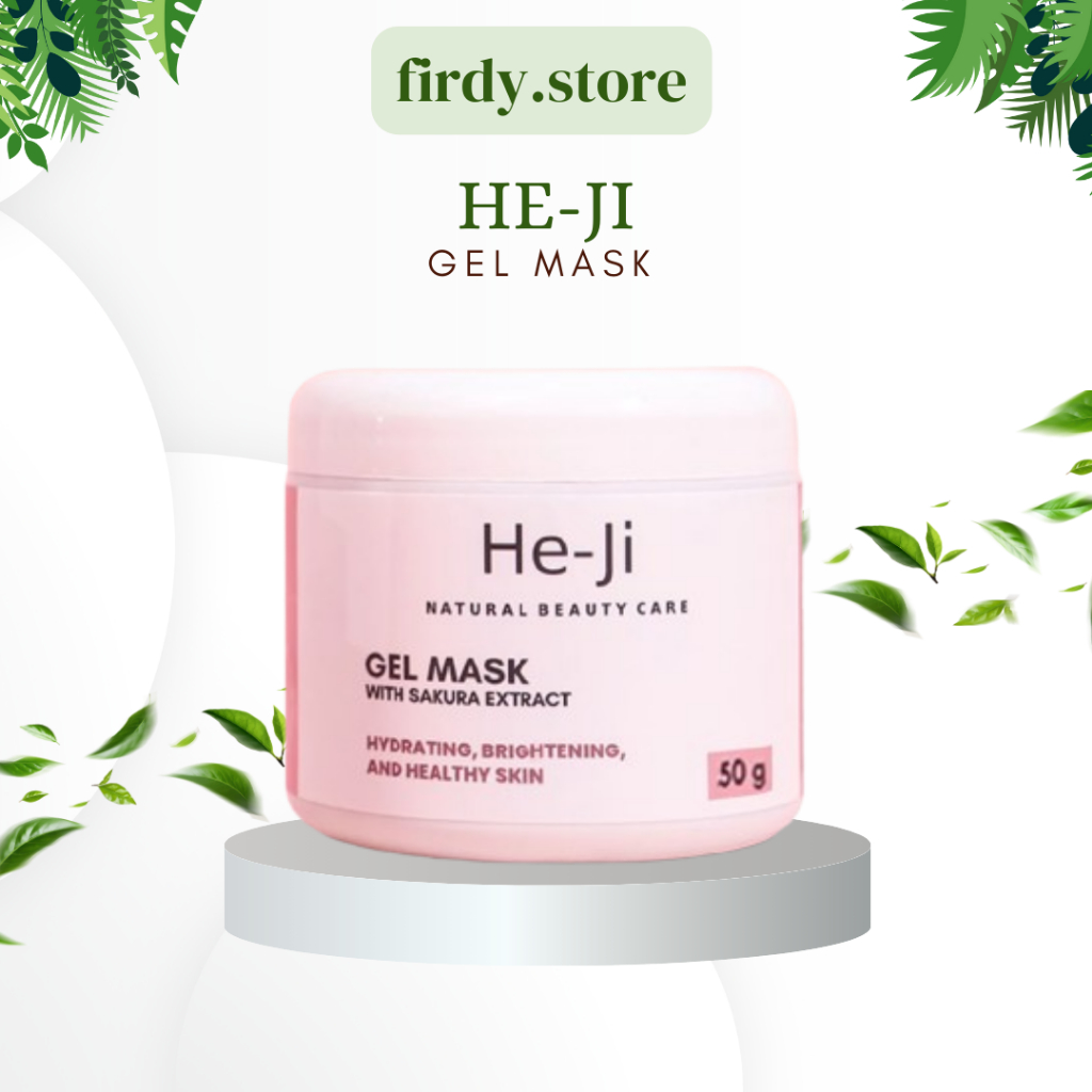 Jual He-Ji Gel Mask Natural Beauty With Sakura Extract Hydrating Brightening & Glowing Skin | Shopee Indonesia