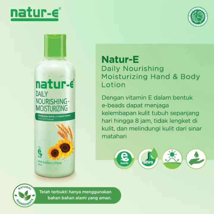 Natur-E Hand Body Lotion Daily Nourishing Moisturizing 100ml/245ml | Lazada Indonesia