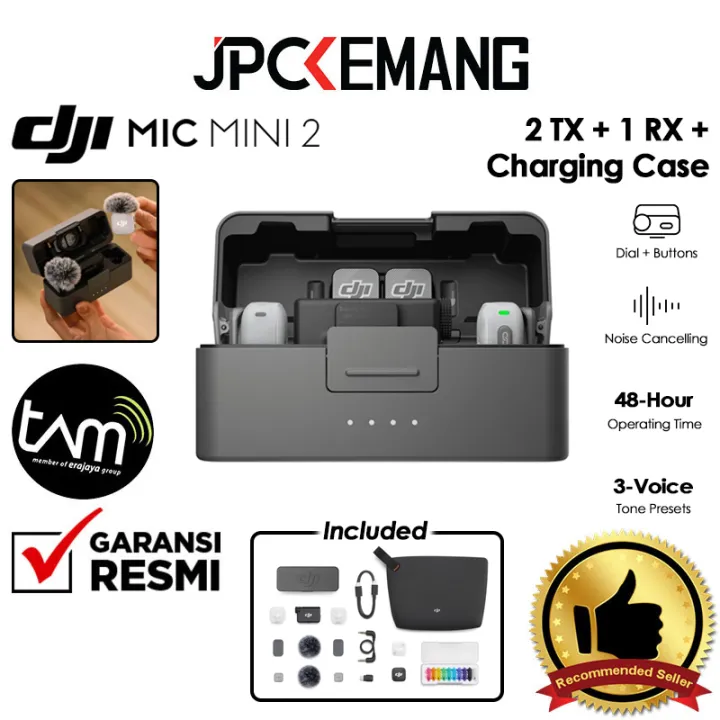 DJI MIC MINI 2 Wireless Microphone for Camera / Smartphone HP DJI Mini 2 Mikrofon JPC KEMANG GARANSI RESMI | Lazada Indonesia