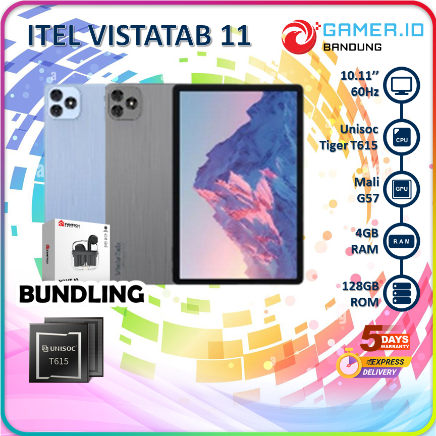 Jual ITEL VISTATAB 11 4GB 128GB GARANSI RESMI INDONESIA | Shopee Indonesia