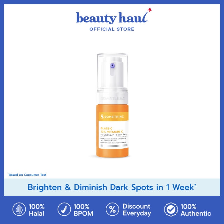 SOMETHINC Glass-C 12% Vitamin C + GlutaBright + Ferulic Serum | Lazada Indonesia