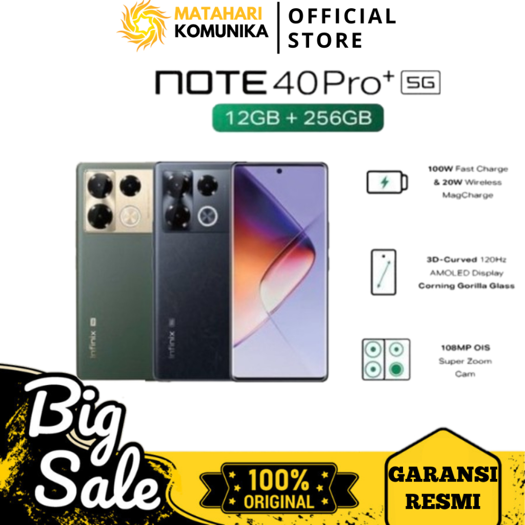 Jual Infinix Note 50 Pro Plus 5G NFC [12/256] [12/512] REFRESH RATE 60Hz/120Hz - Garansi Resmi Indonesia | Shopee Indonesia