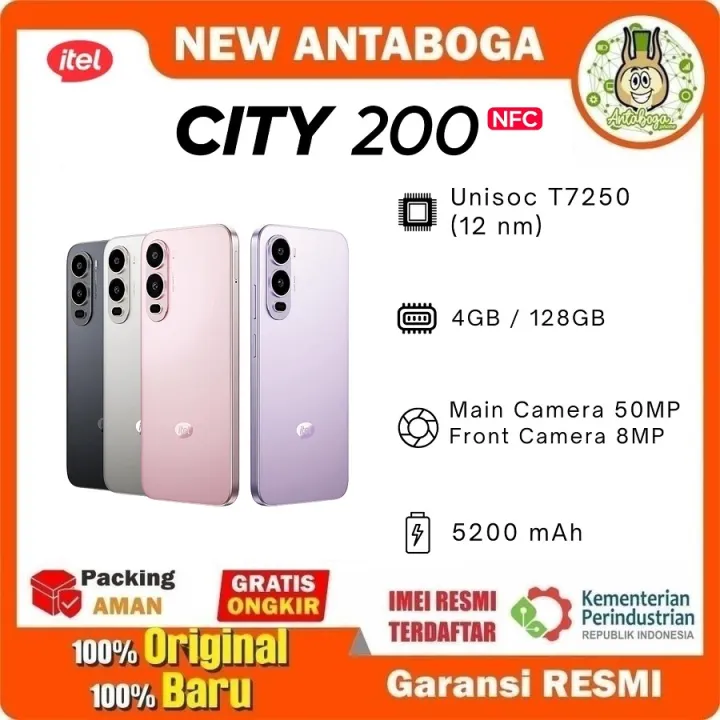 Itel City 200 4/128 GB Garansi Resmi | Lazada Indonesia