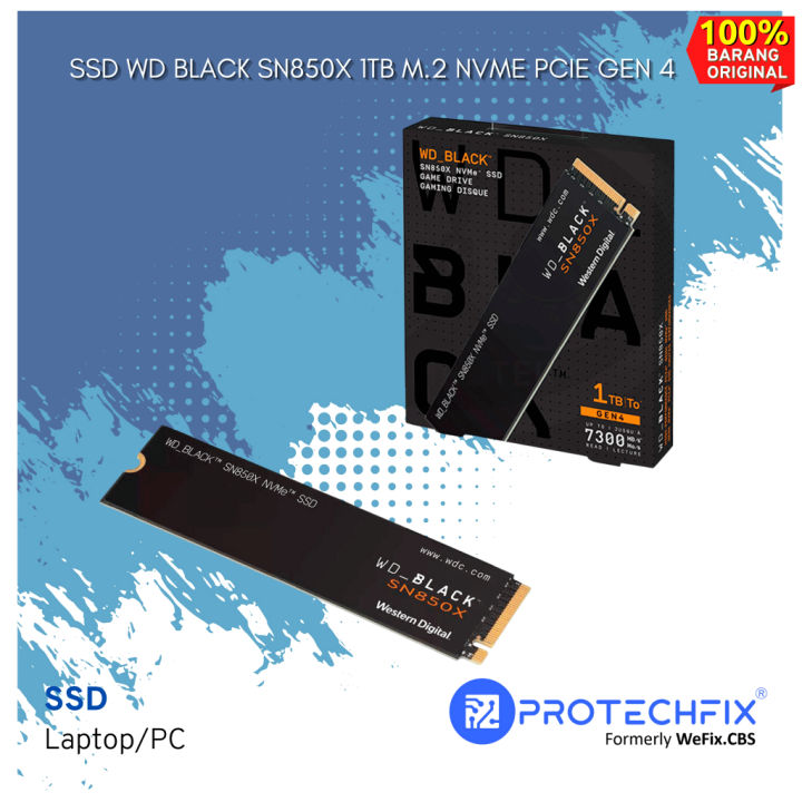 SSD WD BLACK SN850X 1TB M.2 NVMe PCIe Gen 4 | Lazada Indonesia