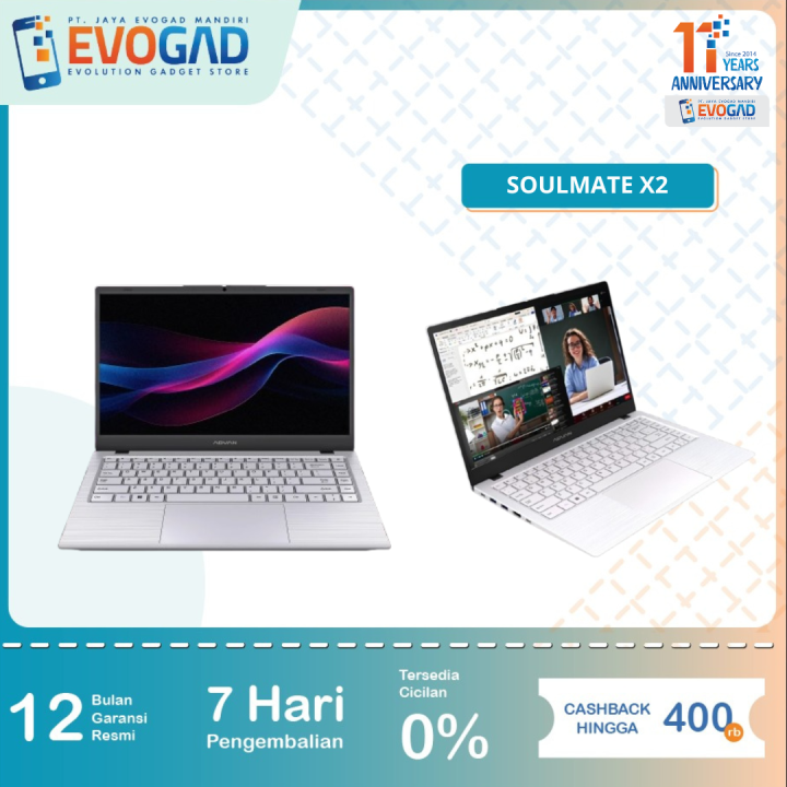 ADVAN Soulmate X1 4/128GB X2 8GB/128GB White 14inch Windows 11/ AMD 3020e | Garansi Resmi Advan Indonesia 1 Tahun | Lazada Indonesia