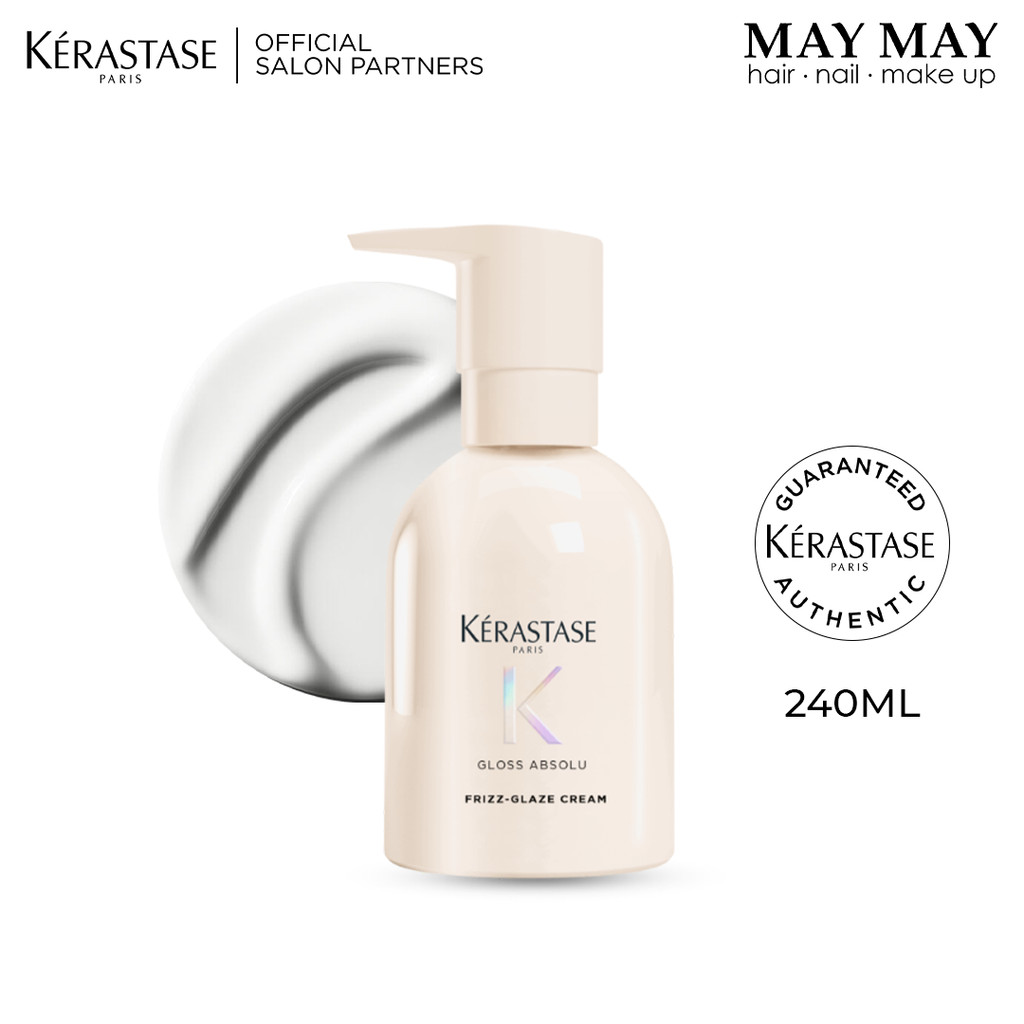 Jual Kerastase Gloss Absolu Anti Frizz Glaze Cream 240ml - Anti Frizz, Glossy, Bouncy Hair (Thick Hair) | Shopee Indonesia