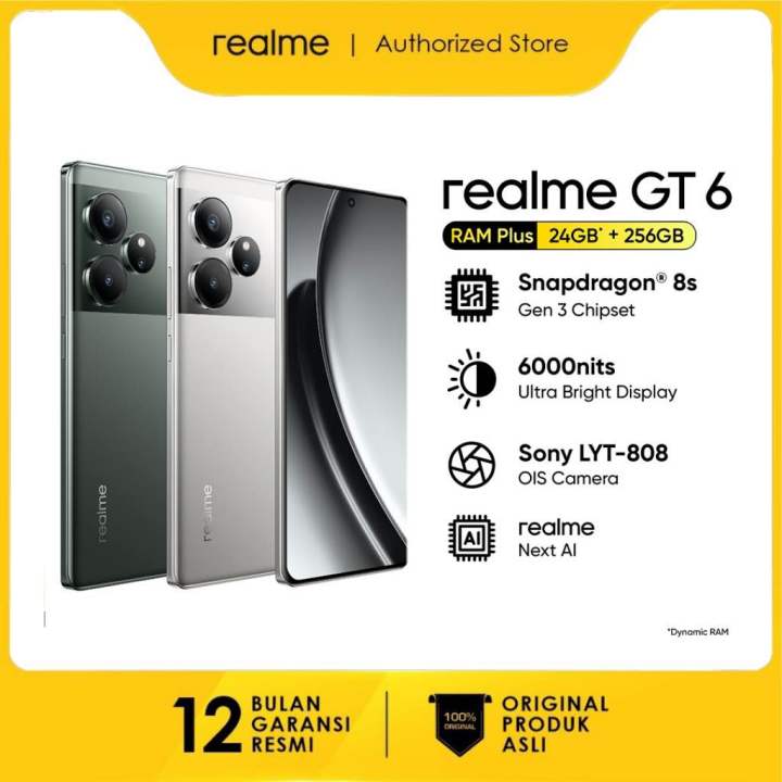 Realme GT 6 12GB grey | Lazada Indonesia