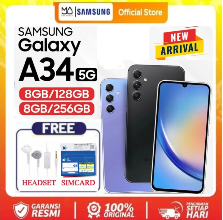 FLASH SALE !!! Samsung Galaxy A34 5G / A33 5G / A32 5G 8/128 GB - 8/256 GB - Garansi