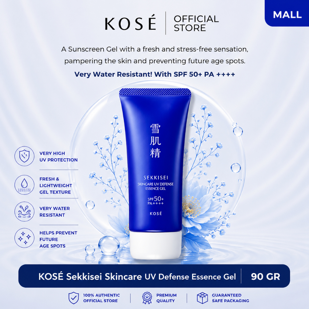 Jual KOSE Sekkisei Skincare UV Defense Essence Gel - 90 GR | Shopee Indonesia
