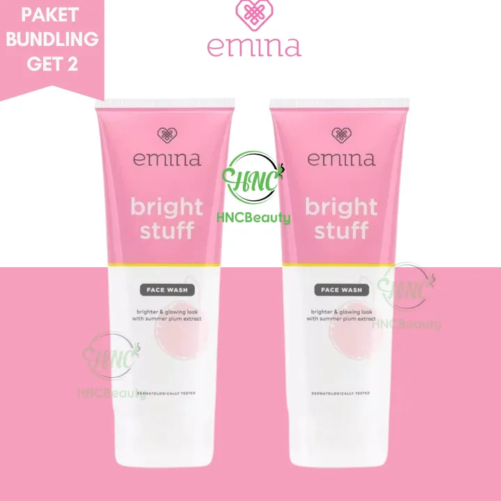 {Paket Bundling} EMINA Bright Stuff Face Wash 100ml Bundling 1+1