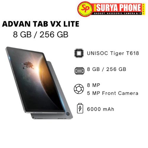 Jual ADVAN TAB VX LITE RAM 8GB / 256GB LTE | Shopee Indonesia