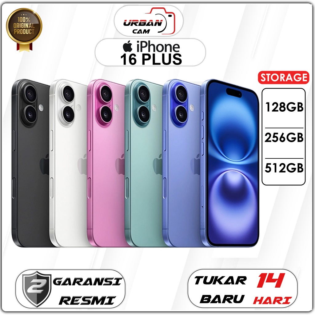Jual iPhone 16 Plus / Apple iPhone 16 128GB 256GB 512GB | Shopee Indonesia