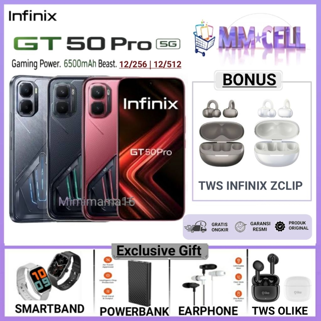 Jual INFINIX GT 50 PRO 12/256 | 12/512 GB GARANSI RESMI INFINIX INDONESIA | Shopee Indonesia