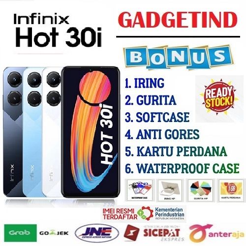 PROMO !! Infinix Hot 30i 8/128gb Mediatek Helio G37 8/128GB Garansi 12 bulan